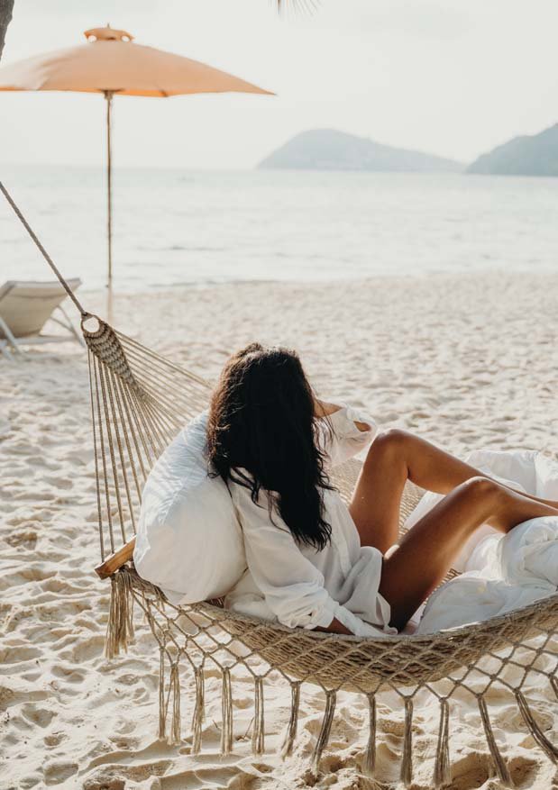 Relaxing by the sea (mood image)