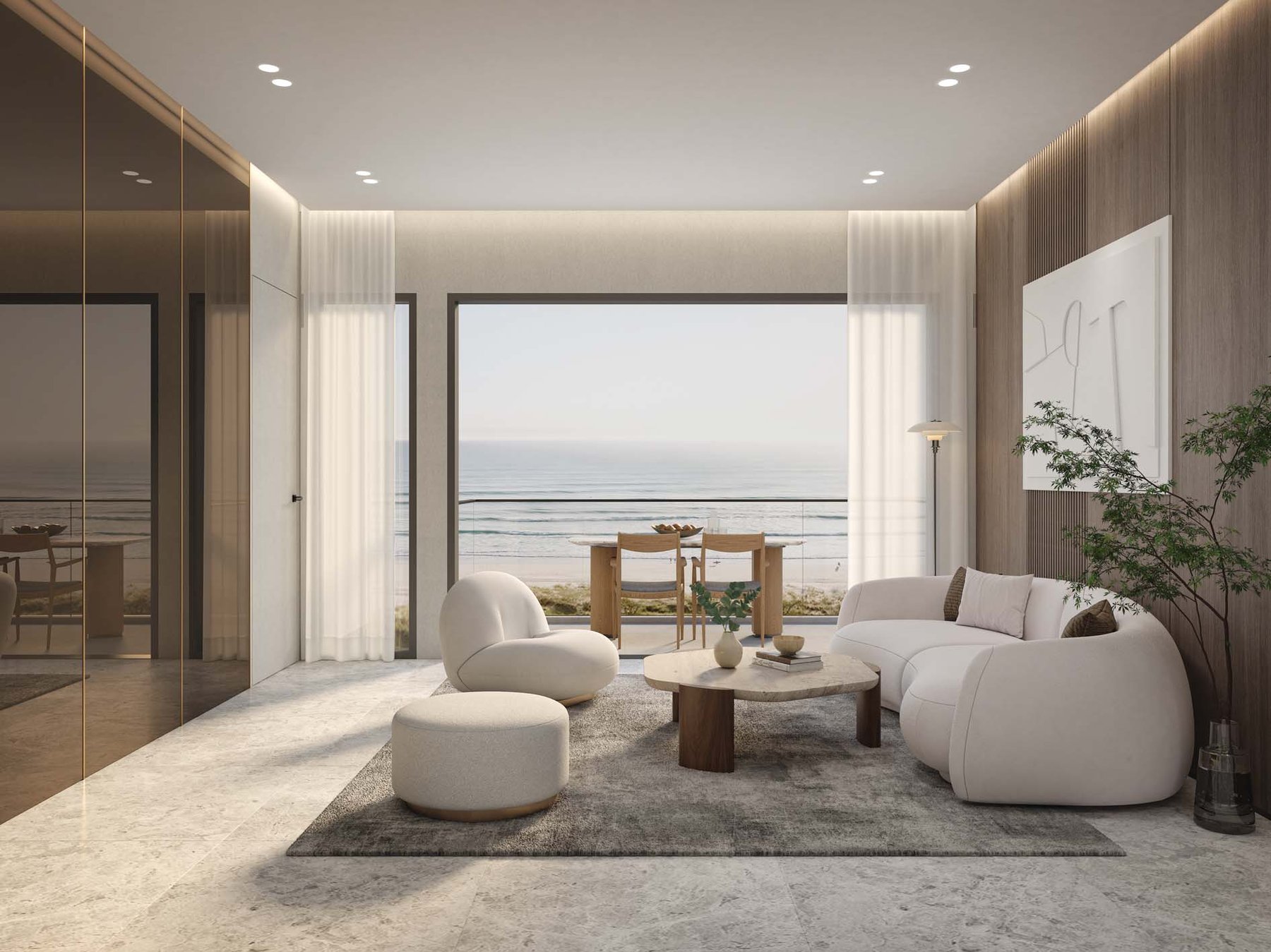 Living and dining with sea view (artist’s impression)